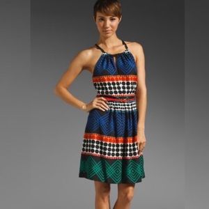 Trina Turk Shape Study Chazz Halter Dress 0